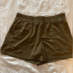 Athleta Dark Olive Athletic Shorts
